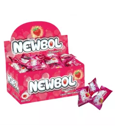 NEWBOL chewing-gum goût fraise Halal X10